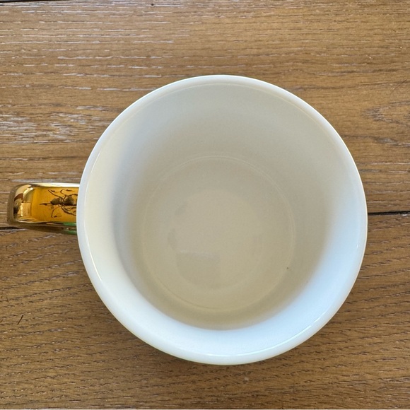 OpalHouse White Floral Initial Monogram K Mug Porcelain Coffee Cup Gift - Picture 6 of 7